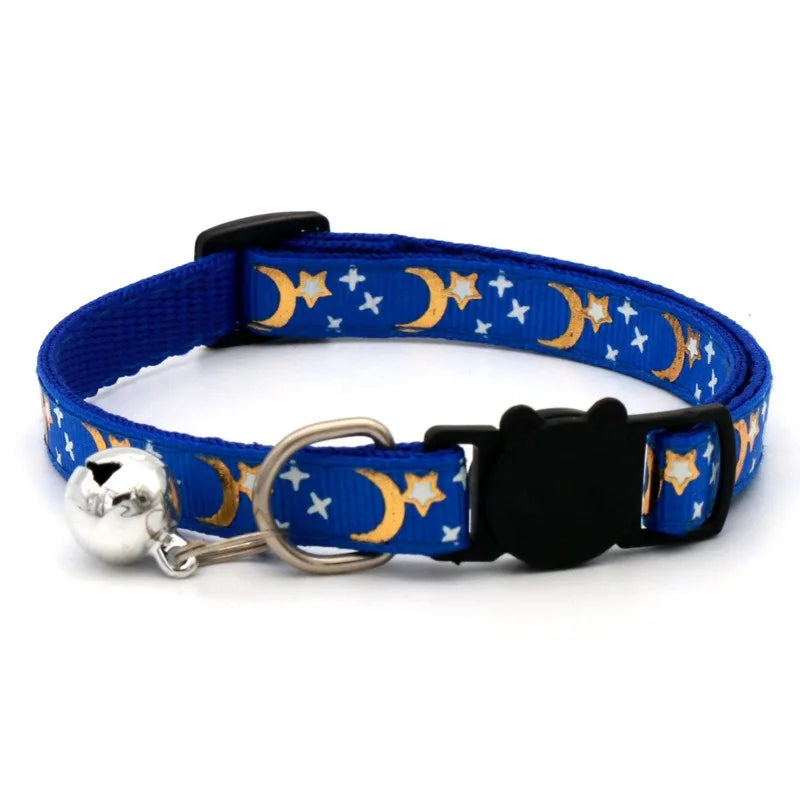 Heart Charm and Bell Cat Collar Safety Elastic Adjustable with Soft Velvet Material 8 Colors Pet Product Small Dog Collar