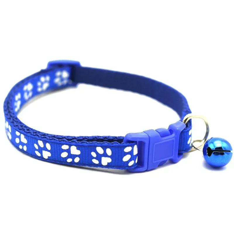 Heart Charm and Bell Cat Collar Safety Elastic Adjustable with Soft Velvet Material 8 Colors Pet Product Small Dog Collar